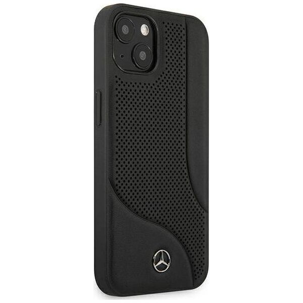 Mercedes Mercedes MEHCP13SCDOBK iPhone 13 mini 5,4" czarny/black hardcase Leather Perforated Area