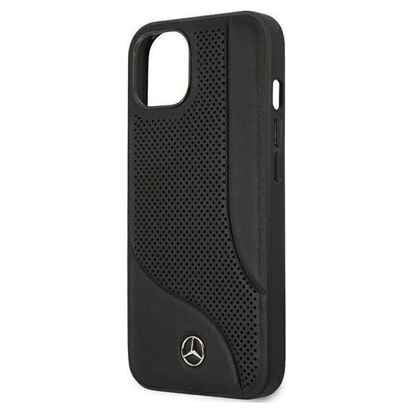 Mercedes Mercedes MEHCP13SCDOBK iPhone 13 mini 5,4" czarny/black hardcase Leather Perforated Area