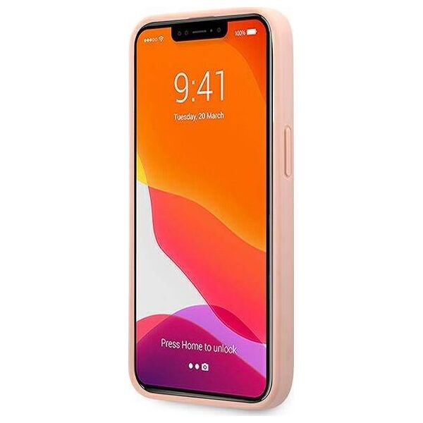 Guess Guess GUHCP13LPSASBPI iPhone 13 Pro / 13 6,1" różowy/pink hardcase Saffiano Stripe