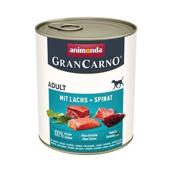 Animonda ANIMONDA GranCarno Adult Dog smak: Łosoś + szpinak 800g