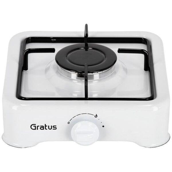 Φούρνος μικροκυμάτων Gratus GRATUS VD11 Τουριστική γκαζιέρα 1 καυστήρα κουζίνα λευκή