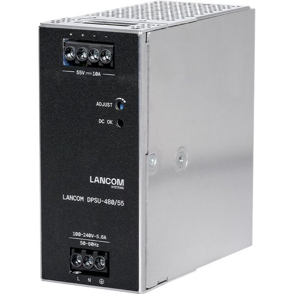 LANCOM DPSU-480/55 μονάδα τροφοδοτικού 480 W TS35 DIN Μαύρο, Ατσάλι