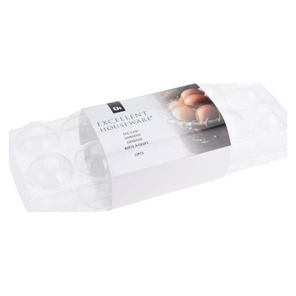 Excellent Houseware Pojemnik organizer pudełko na jajka jaja do lodówki chłodziarki 12 sztuk jajek