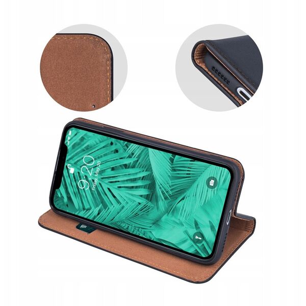 Kabura SMART PRO Book skórzana do IPHONE 17 Pro Max czarny