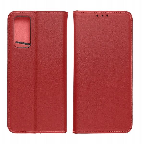 Kabura SMART PRO Book skórzana do IPHONE 17 bordowy