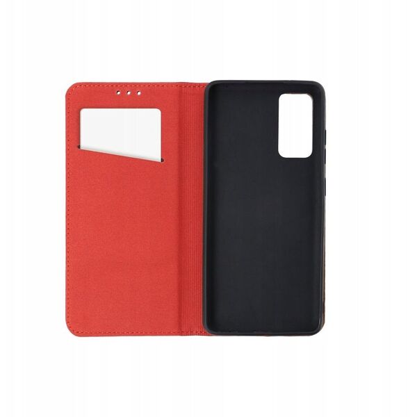 Kabura SMART PRO Book skórzana do IPHONE 17 bordowy