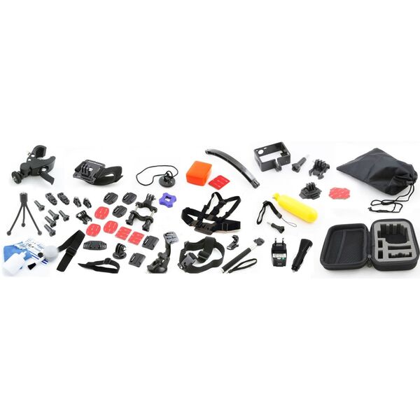 Xrec Μεγαλύτερο Σετ Για Gopro Hero 4 3+ 3 2 1 / Sjcam Sj4000 Sj5000 - Όλα Τα Στοιχεία