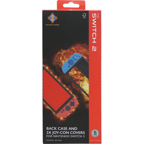DELTACO Silikonhülle + Joy-Con-Schutz f. Nintendo Switch 2