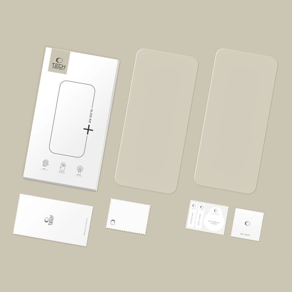 Szkło hartowane Tech-Protect Glass Fit+ do Apple iPhone 16 Pro Max / 17 Pro Max Clear [2 PACK]