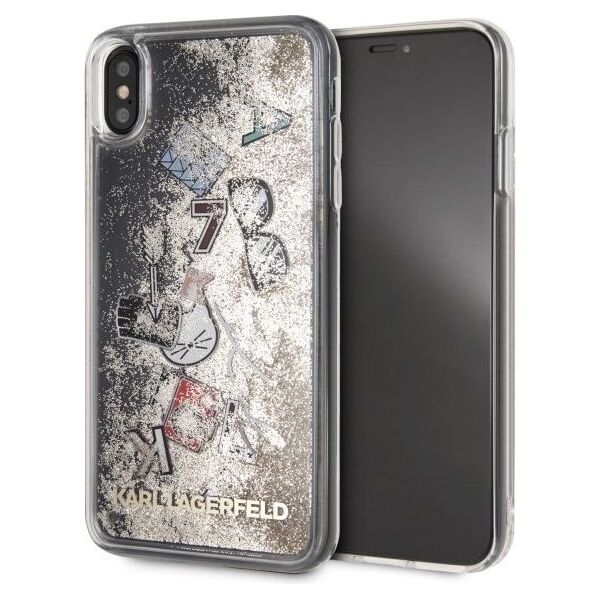 Karl Lagerfeld Etui KLHCI65KSICGO iPhone XS Max złote