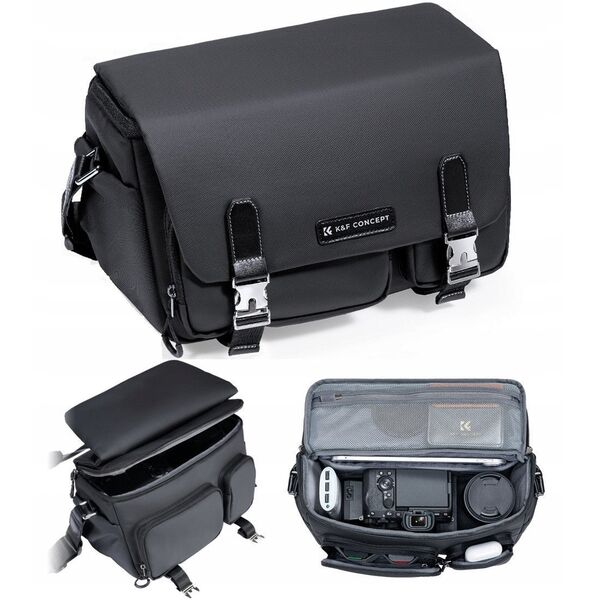 Torba Fotograficzna Kabura 10l Foto Sling Aparat Dslr Dron Kamera Gimbal Kf / Kf13.142 / Czarny