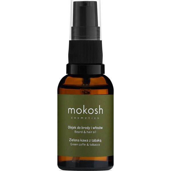 Mokosh Olejek do brody i włosów Zielona kawa z tabaką 30 ml