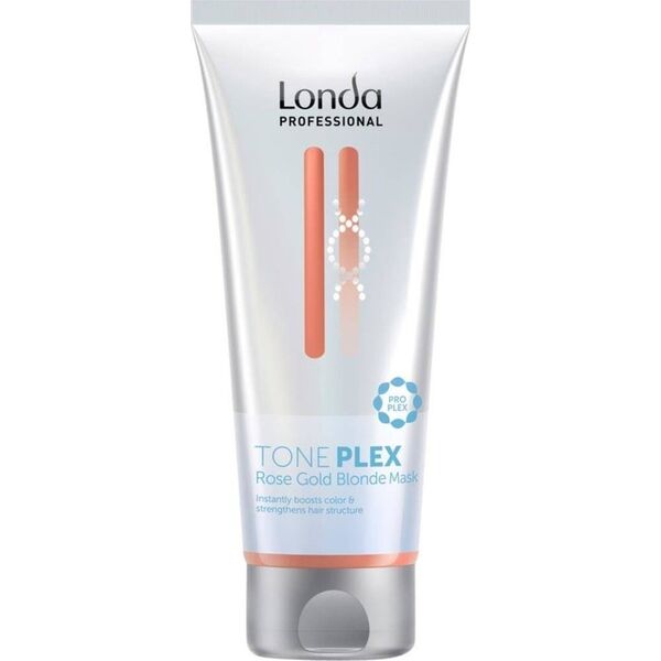LONDA PROFESSIONAL_Tone Plex Rose Gold Blonde Mask maska odświeżająca ciepłe odcienie włosów blond 200ml