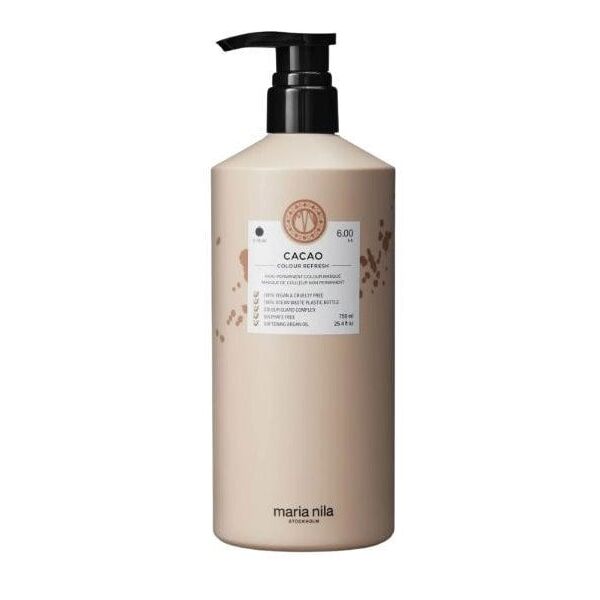 Maria Nila Maria Nila, Colour Refresh, Vegan, Hair Colouring Cream Mask, For Color Refreshing, 6.00 Cacao, 750 ml For Women