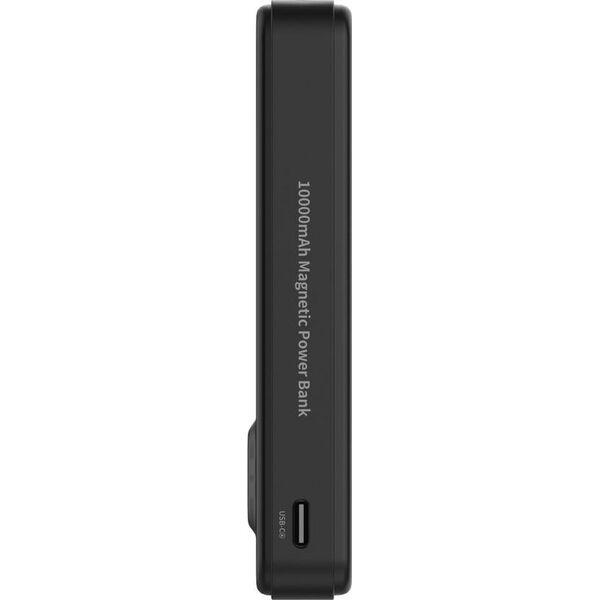 Powerbank Wozinsky WLWP-10KA0Y3S 22,5W PD Qi2 10000 mAh, z podstawką, 1x USB-A, 1x USB-C - czarny