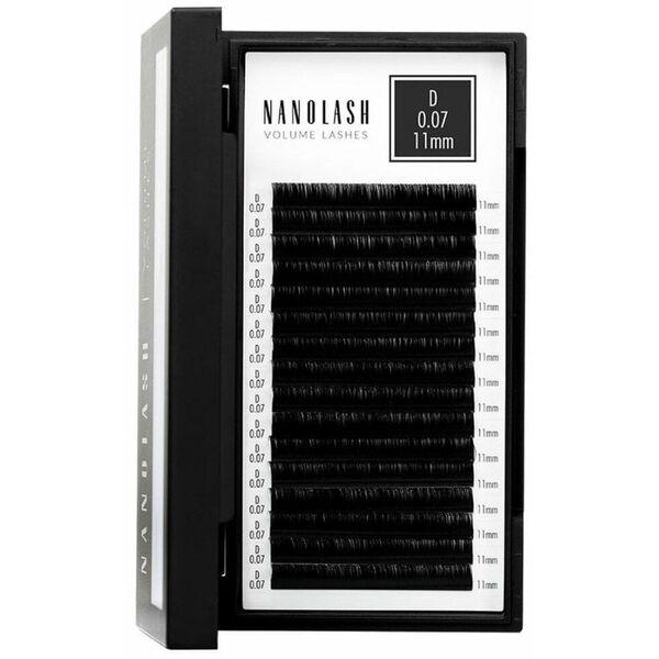 Zestaw sztuczne rzęsy Nanolash VOLUME LASHES Doczepy 11 mm