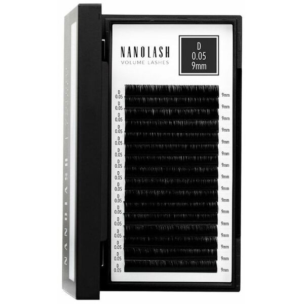 Zestaw sztuczne rzęsy Nanolash VOLUME LASHES Doczepy 9 mm