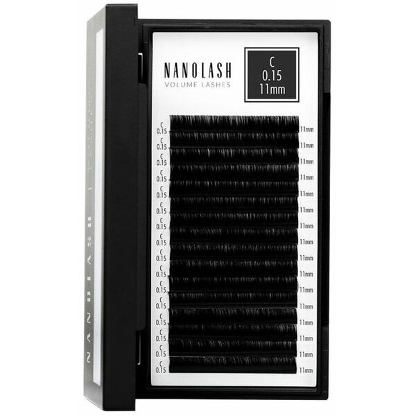 Zestaw sztuczne rzęsy Nanolash VOLUME LASHES Doczepy 11 mm