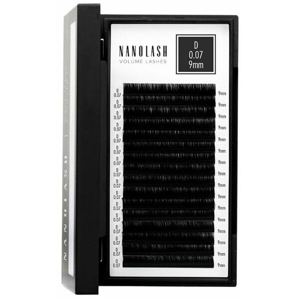 Zestaw sztuczne rzęsy Nanolash VOLUME LASHES Doczepy 9 mm