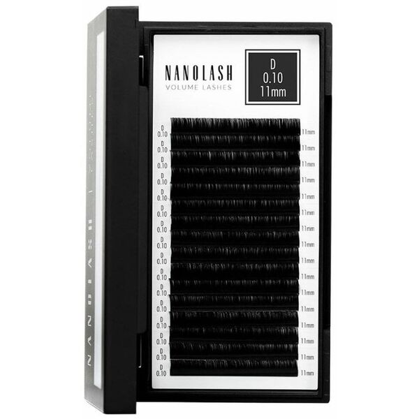 Zestaw sztuczne rzęsy Nanolash VOLUME LASHES Doczepy 11 mm