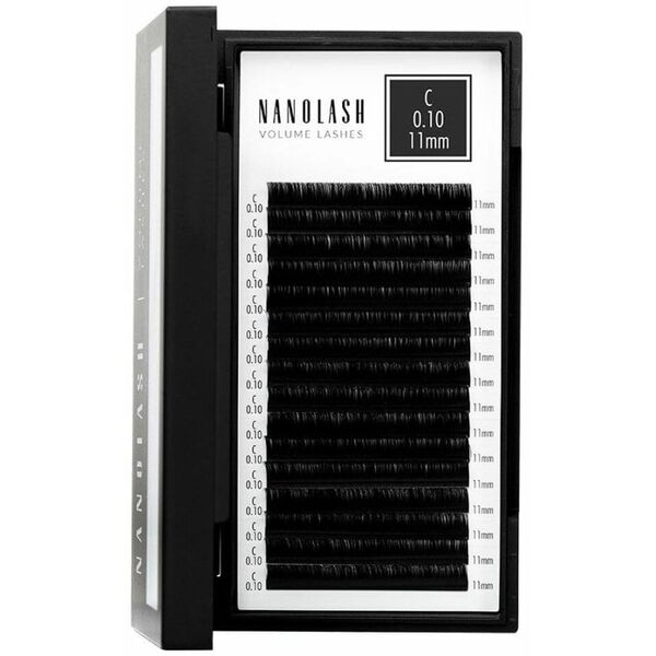 Zestaw sztuczne rzęsy Nanolash VOLUME LASHES Doczepy 11 mm