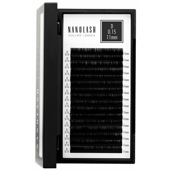 Zestaw sztuczne rzęsy Nanolash VOLUME LASHES Doczepy 11 mm