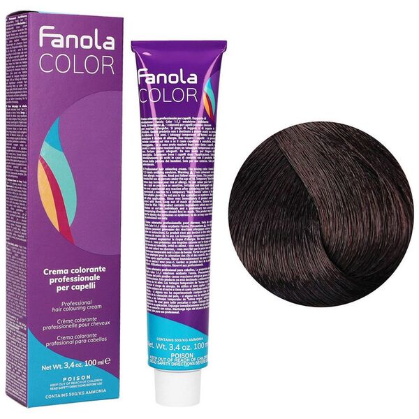 Fanola Color Krem koloryzujący Farba do włosów 100ml Light Chestnut Mahogany (5.5)