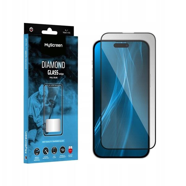 Tempered glass for Apple iPhone 17 Pro 6.3" MyScreen DIAMOND GLASS edge