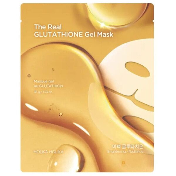 HOLIKA HOLIKA The Real Glutathione Gel Mask hydrożelowa maska całonocna przywracająca blask 35g