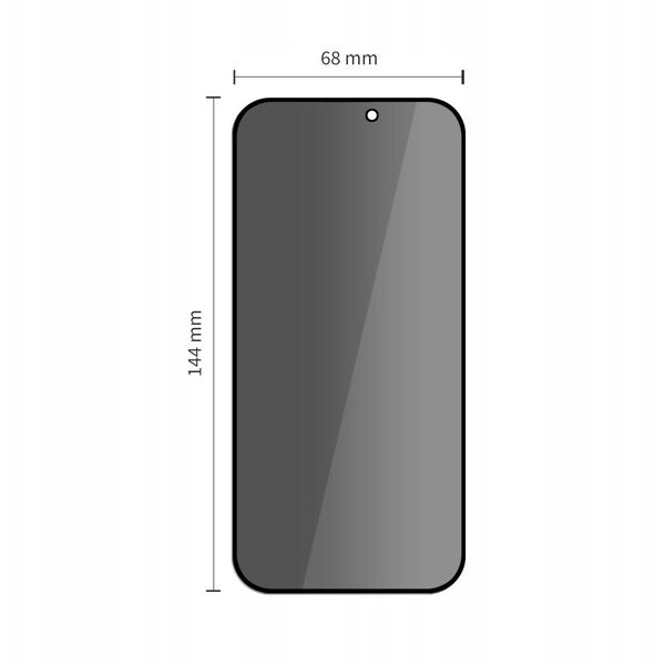 Szkło prywatyzujące Tech-Protect Quick Set Spy+ do Apple iPhone 14 Pro Privacy [2 PACK]