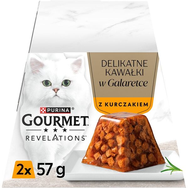 PURINA GOURMET REVELATIONS Kurczak w galaretce 2X57g
