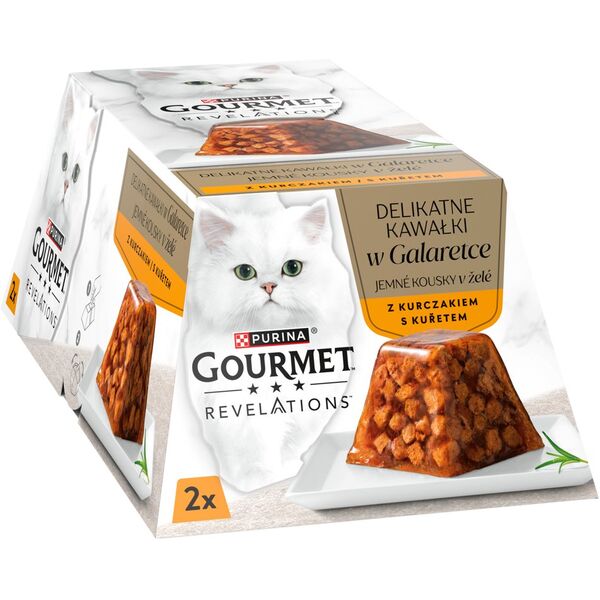 PURINA GOURMET REVELATIONS Kurczak w galaretce 2X57g