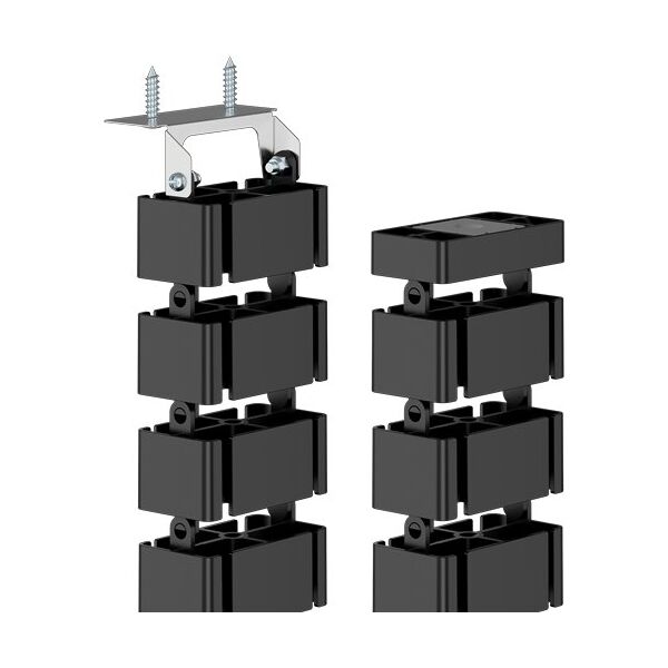 Fellowes Kabelwirbelsäule 128,8x12,9cm magnetisch schwarz