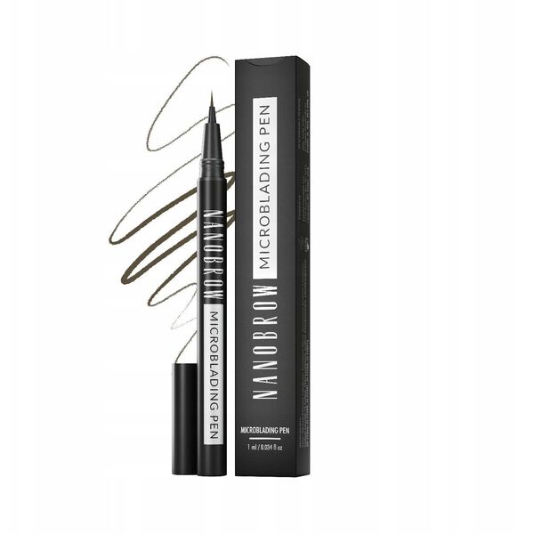 Nanobrow Microblading Pen precyzyjny pisak do brwi Dark Brown 1ml
