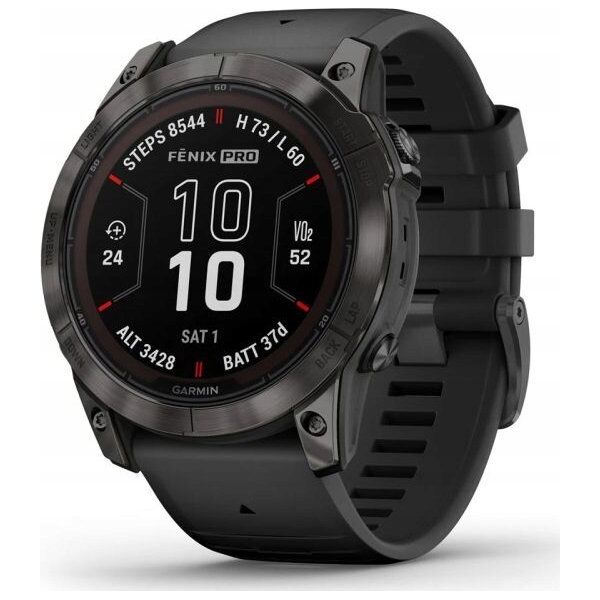 Zegarek sportowy Garmin fenix 7X Pro Sapphire Solar Czarny  (010-02778-11)