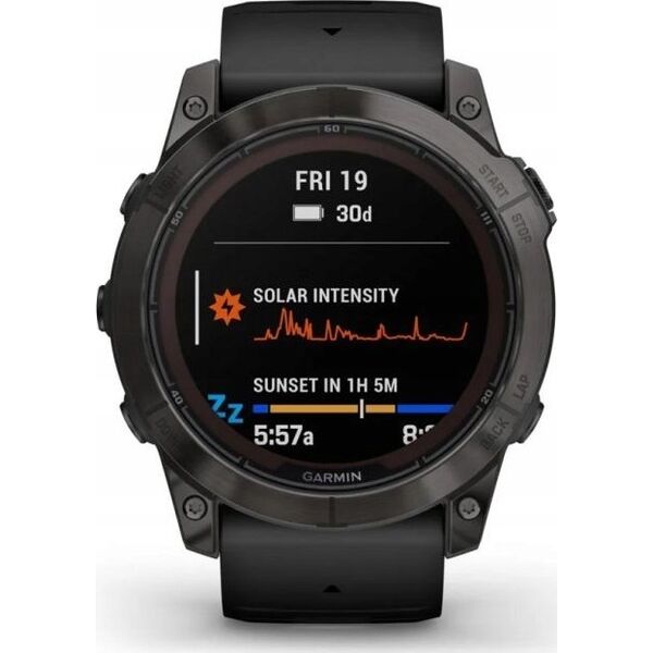 Zegarek sportowy Garmin fenix 7X Pro Sapphire Solar Czarny  (010-02778-11)