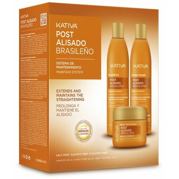 Zabieg do prostowania włosów Kativa KERATIN EXPRESS 2 Części