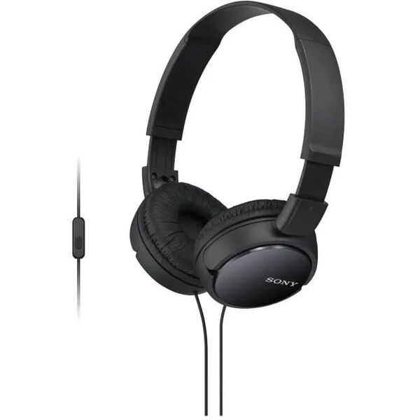 Sulankstomos ausinės Sony MDR-ZX110AP juodos su mikrofonu