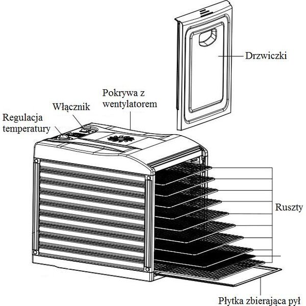 Suszarka Zyle ZY339FD