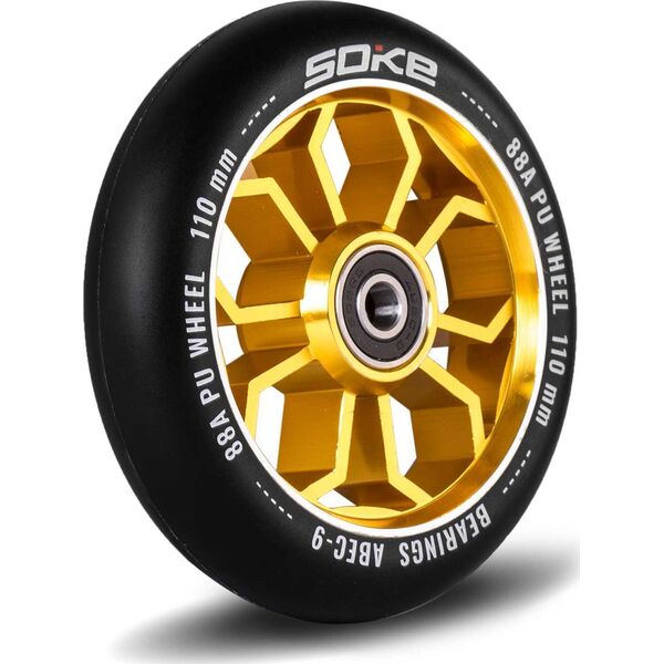 Soke Kółka do hulajnogi 110 mm złote 2 szt.