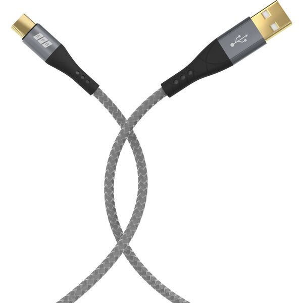 EFB Elektronik USB-AC-00009 kabel USB USB 2.0 3 m USB A USB C Czarny, Szary