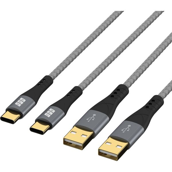 EFB Elektronik USB-AC-00009 kabel USB USB 2.0 3 m USB A USB C Czarny, Szary