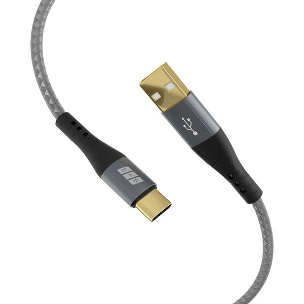 EFB Elektronik USB-AC-00008 kabel USB USB 2.0 2 m USB A USB C Czarny, Szary