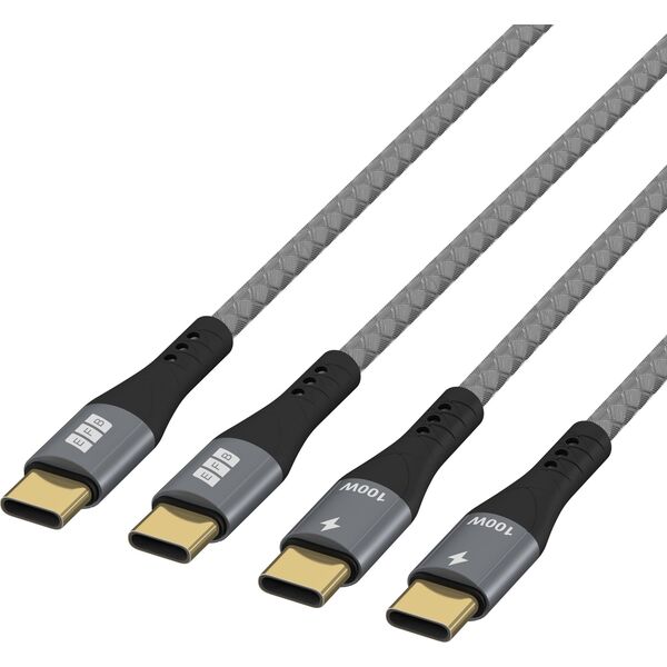 EFB Elektronik USB-CC-00006 kabel USB USB 2.0 2 m USB C Czarny, Szary