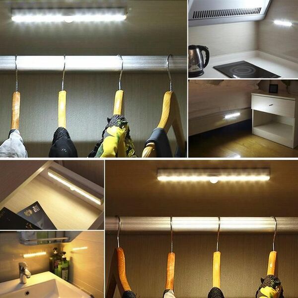 Aptel ZD23G LAMPA ZAWIESZANA CZUJNIK RUCHU PIR diod 10 LED 1W BIAŁA