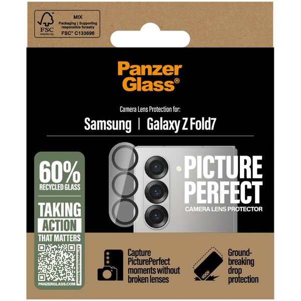 Tempered glass for camera lens PanzerGlass PicturePerfect for Samsung Galaxy Z Fold7