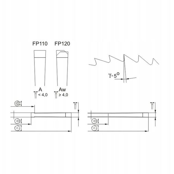 FREZ PILKOWY FI 125,0   3,0 Z100A d22 HSS NFTE