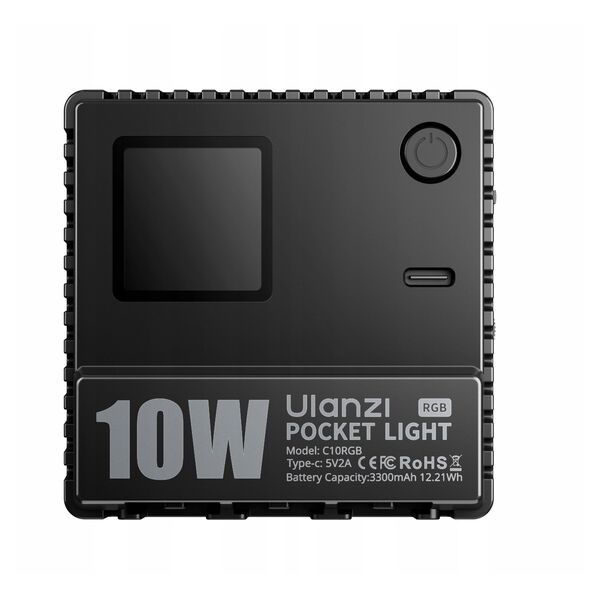 Lampa Led 10w Video 1800k-9000k Light Do Aparatu Telefonu / Ulanzi C10rgb Rgb