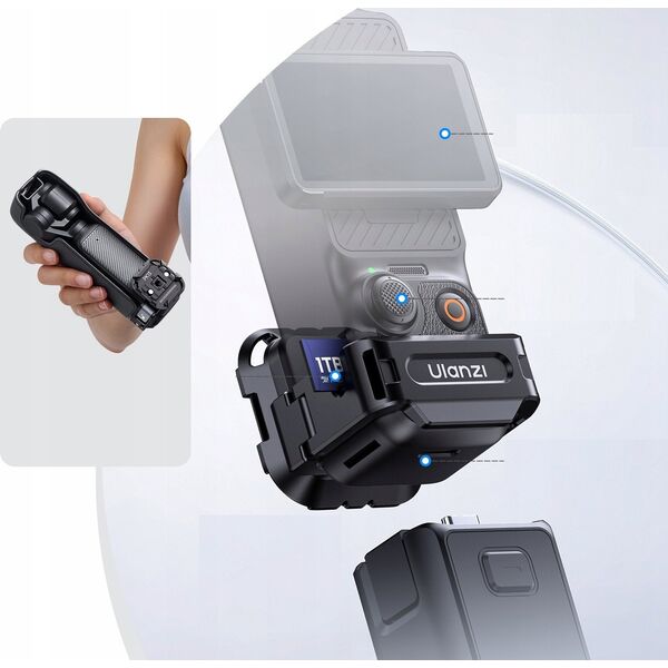 Mocowanie Uchwyt Szybkozłączka Uka Gopro 1/4" Dji Osmo Pocket 3 / Ulanzi / Pk13