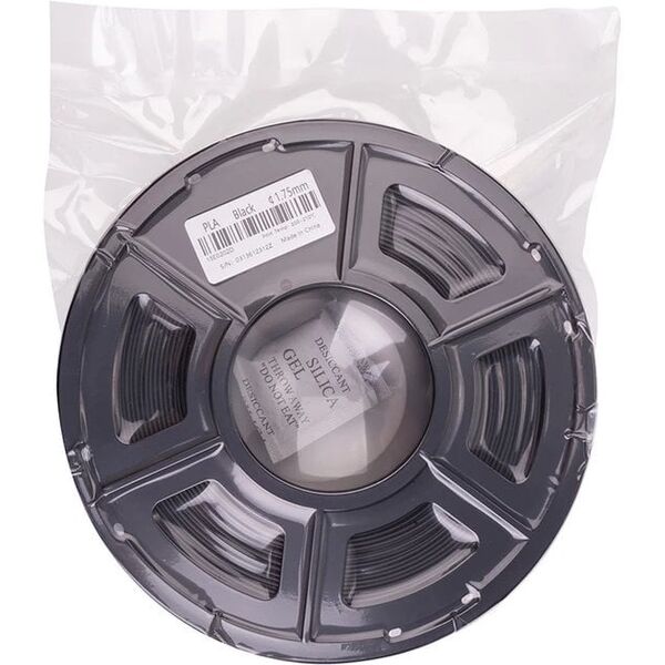 3D πλαστικό εκτύπωσης PLA, 1.75mm, 1kg, μαύρο